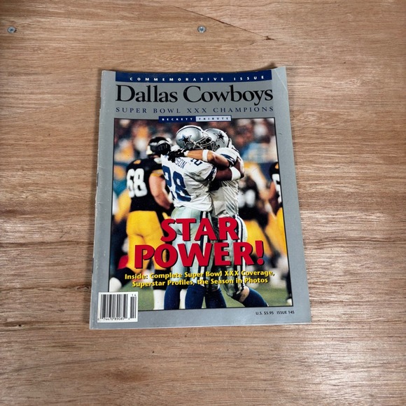 Beckett Publications Other - Dallas Cowboys Super Bowl XXX Champions Beckett Tribute Magazine Star Power 1996